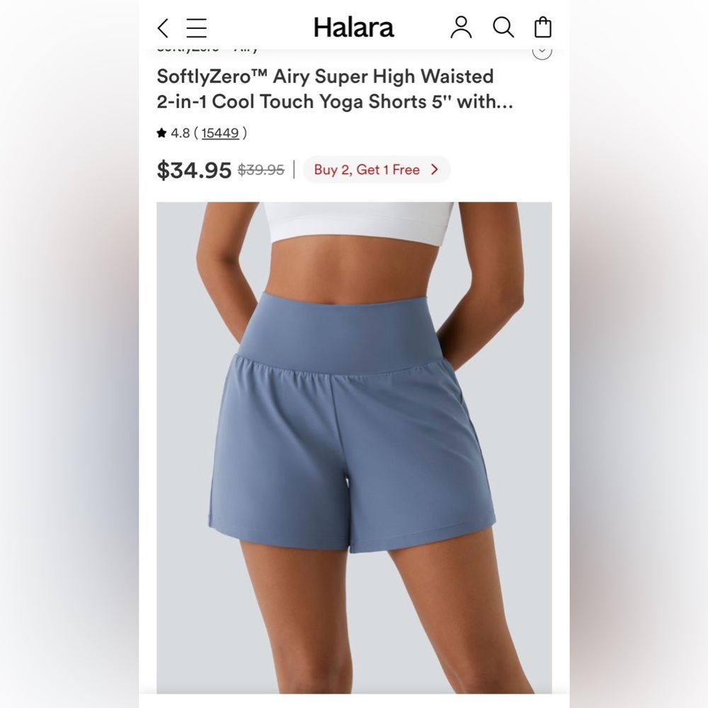 Halara Active Shorts L